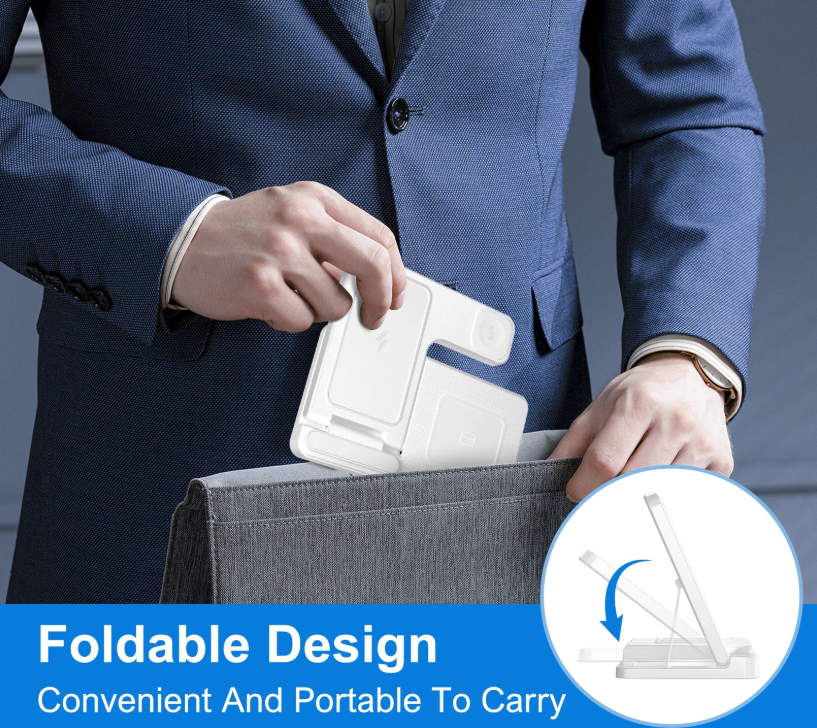 TriCharge 3-in-1 Wireless Charging Stand