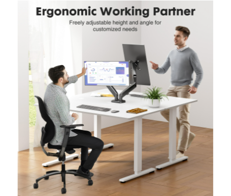 Apex Dual Monitor Arm — Gas Spring, Full Motion
